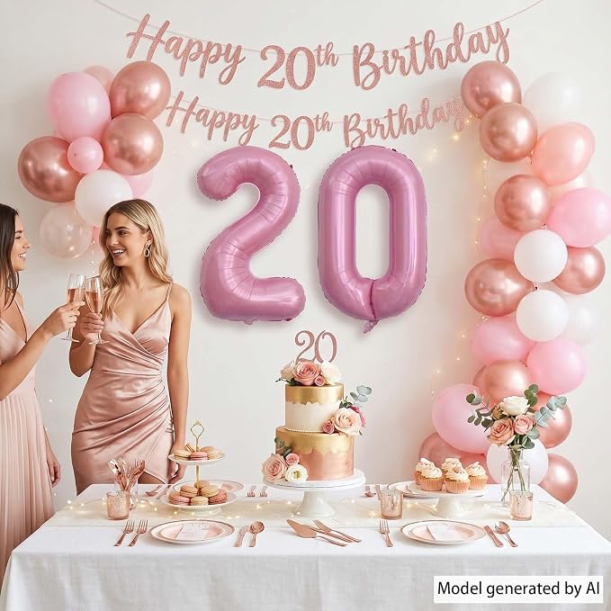 Pearlescent Pink Number 0 Balloon 40 Inch, Shiny Foil - Image 2