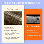Full Shine Hair Extensions Clip ins Brown Ombre 22 Inch Clip in Human Hair Extensions Dark Brown to Blonde Clip in Extensions Real Human Hair Long Straight Hair 7 Pcs 120 G