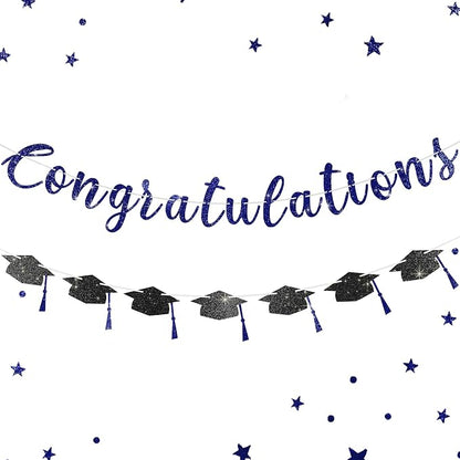 2026 Graduation Banners Party Decorations, Glitter Congratulations by Unknown