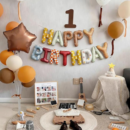 Happy Birthday Balloon Banner 16 in Happy Birthday Letter Balloons | Fabric - Image 5