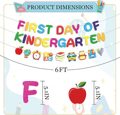First Day of Kindergarten Banner, Back To School Decorations - Image 3