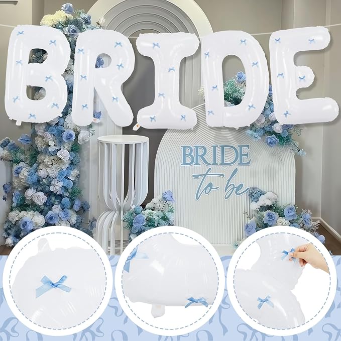 40Inch White BRIDE Balloons Bachelorette - Image 7