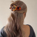 Velscrun Flat Hair Clips for Women Girls, 12 Pack Lay Flat Claw Clips, Large Side French Duck Billed Hair Jaw Claw Clip for All Hair Types, Work Daily Trendy Fashion Styling Gifts Hair Clip Tortoise