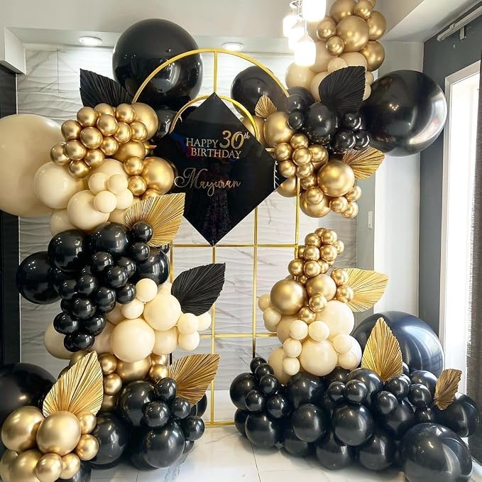 100 Pack Black Balloons 12 inch, Graduation, Baby Shower Party Decorations - Image 4