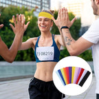 12 Pcs Women Yoga Hair Bands, Elastic Sweatband Fabric Headbands Sports Sweat Band Yoga Stretchy Headband Soft Workout Headbands for Sports Running Cycling Exercise Fitness