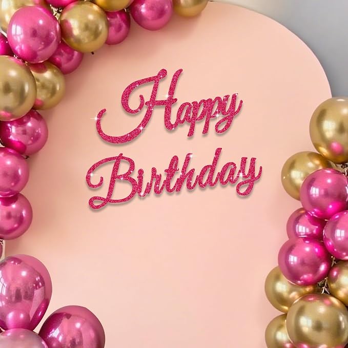 TONIFUL Happy Birthday Sign for Backdrop by TONIFUL