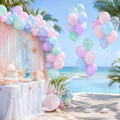 Pastel Pink Purple Teal Balloons - Image 5