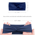 DRESHOW Headbands for Women Girls Vintage Headband Knotted Headwraps Criss Cross Hair Bands Accessories