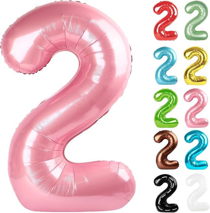 Pearl Pink Number 2 Balloon 40 Inch by IWERP