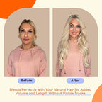 Full Shine Blonde Tape in Hair Extensions Human Hair 10 Inch Color 60 Blonde Invisible Double Sided Remy Human Hair Tape in Extensions 20PCS Natural Seamless Skin Weft 30 Grams Add Volume