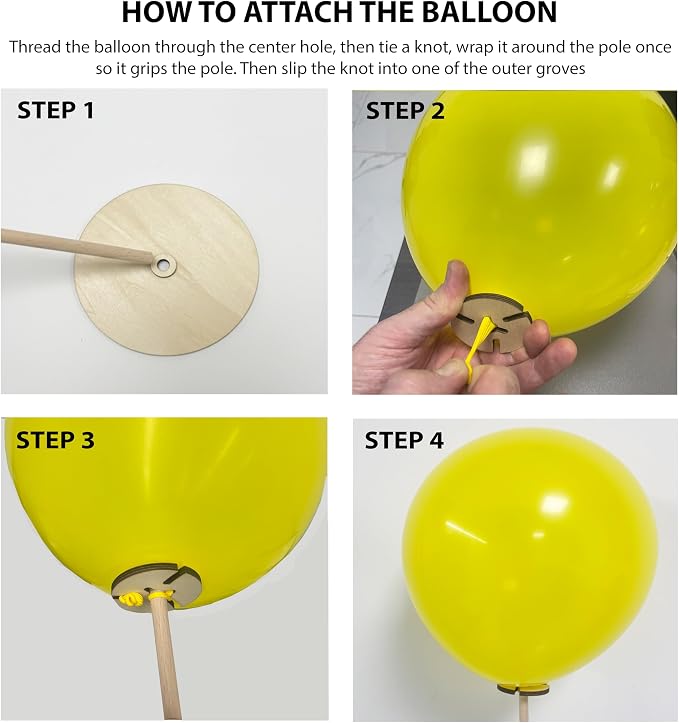 6 Pack Wooden Balloon Centerpieces - Image 7