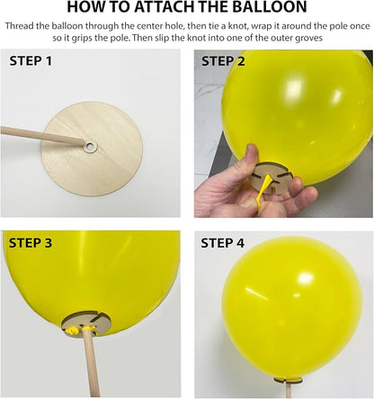 6 Pack Wooden Balloon Centerpieces - Image 7