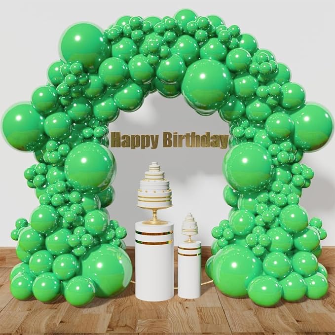 Green Balloon Arch Kit 111Pcs 18 12 5 Inch Latex Party Balloons Garland by Kawkalsh