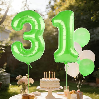 40 Inch Number 31 Balloons for 31st Birthday Party Decorations, 0-100 Fruit - Image 3