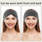 12 Pcs Stretchy Sport Headbands for Women,Absorbed Sport Headband Soft Twist Knotted Headbands for Yoga, Workout Daily Life
