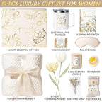 Christmas Birthday Gifts for Women Self Care Package, Get Well Soon Gift Baskets for Women Spa Gifts Set, Unique Thinking of You Inspirational Sympathy Gift Baskets for Mom Best Friend Sister Wife Her