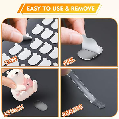 300Pcs Double Sided Adhesive Dots, Removable Clear Dots Sticky Tack, Waterproof - Image 3