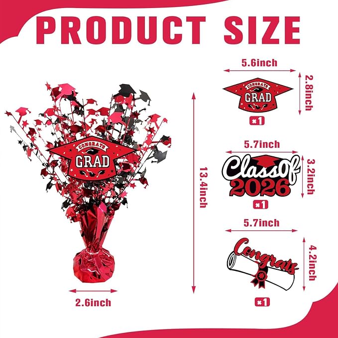 3 Pcs Graduation Table Centerpieces - Image 2