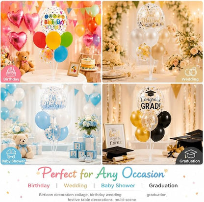 6 Sets Balloon Stand Kit for Table, Balloon Holder Sticks - Image 4