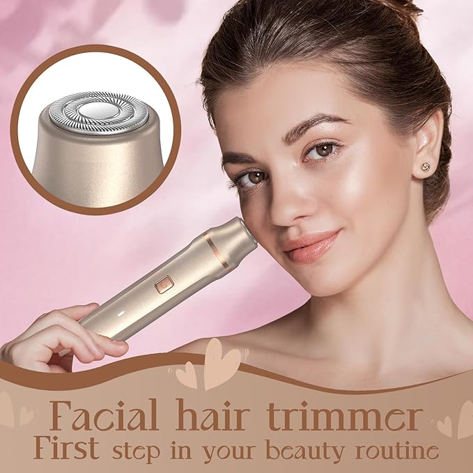 Electric Bikini Trimmer for Women - Waterproof Pubic Hair Trimmer & Facial Shaver, Rechargeable Cordless Electric Razor with Ceramic Blades, IPX7 Shower-Safe for Sensitive Skin, Gift for Her