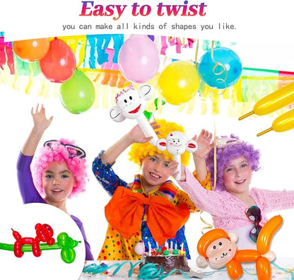 Blue Long Balloons Premium 260 Twisting Animals Magic Balloons - Image 6