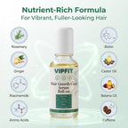 Hair Growth Care Serum Roll-On with Rosemary, Niacinamide, Amino Acids, Ginger, Biotin, Castor Oil, Batana & Caffeine, Nourishes Scalp for Thicker-Looking, Healthy Hair, 30ml/1.01 fl.oz