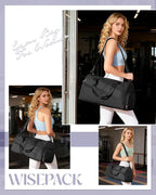 Gym Bag Womens,Travel Duffel Carry on Bag Sport Tote Bag Weekend Overnight Bag