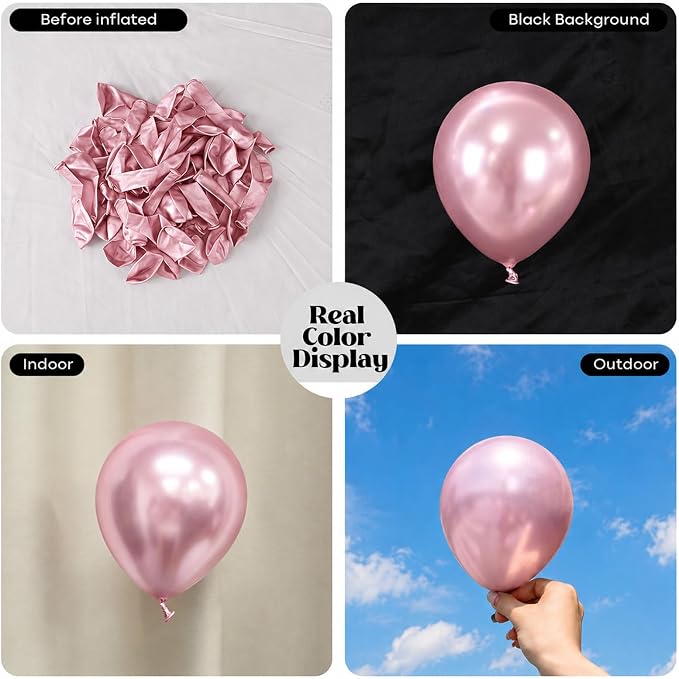 Metallic Pink Balloons - Image 2