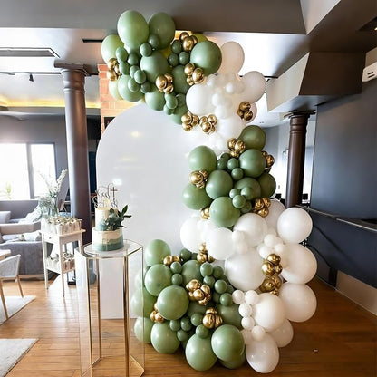 Lukiituke Sage Green Balloons, Bridal Decorations - Image 9