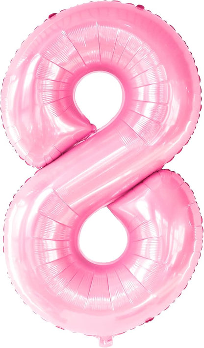 KatchOn, Giant Light Pink Number 8 Balloon by KatchOn