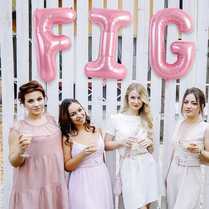 TONIFUL 40 Inch Large Pink Letter G Balloons Giant Foil Mylar Alphabet Balloon - Image 5