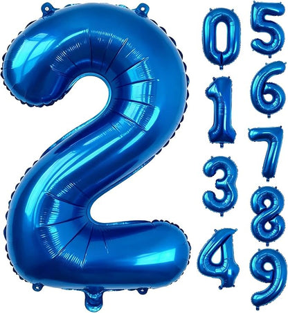40 Inch Navy Blue Number 2 Foil Balloon by Unknown