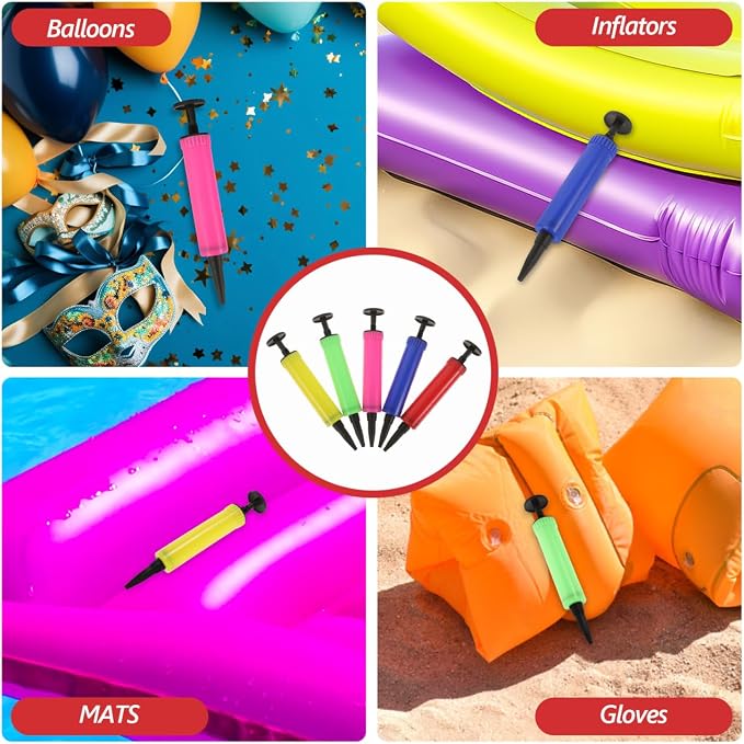Solustre 15Pcs Portable Mini Hand Held Air Pumps Balloon Inflators U-Shaped - Image 6