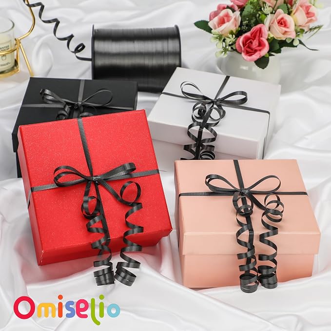 Black Ribbon - 500 Yard Crimped Curly Ribbon - Image 2