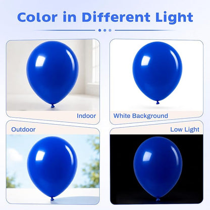 Royal Blue Balloons, 12 Inch Dark Blue Latex Party Balloon | 30 Pack Navy Blue - Image 7