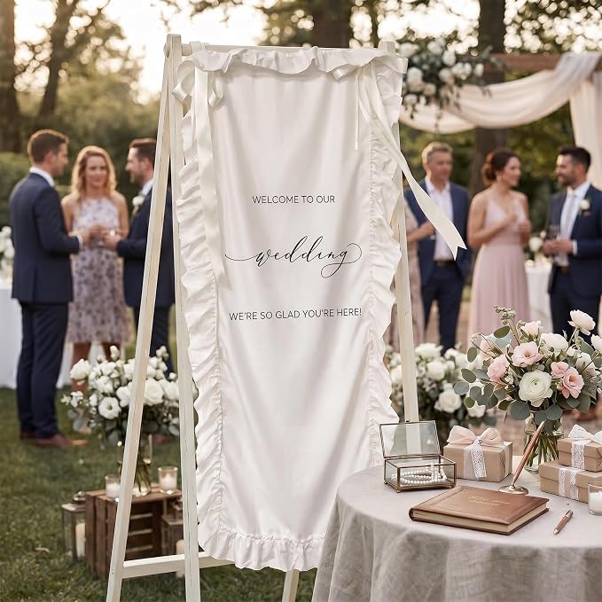 150x60cm Large Wedding Welcome Banner Sign - Image 3