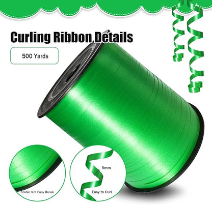 500 Yards Curling Ribbon，Green Balloon String Ribbon，for Gift Wrapping，Party - Image 2