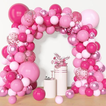 Amandir 153 Pcs Pink Balloon Arch Garland Kit Different Sizes | 18 12 10 5 inch - Image 4