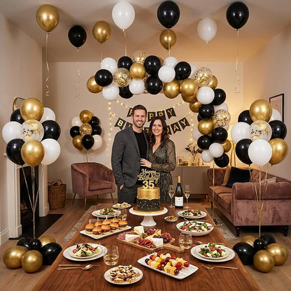 60-Pack 12-Inch Confetti Latex Balloons - Image 8
