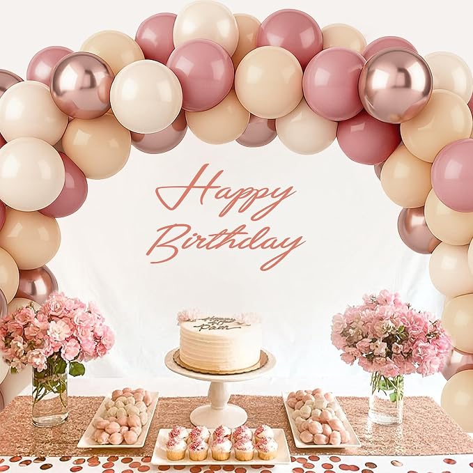 Patimate Retro Blush Pink Balloons Set - Image 6