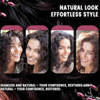 Real Human Hair Topper for Thinning Hair Women Clip in Straight Hairpiece Silk Base Natural Black 12 in