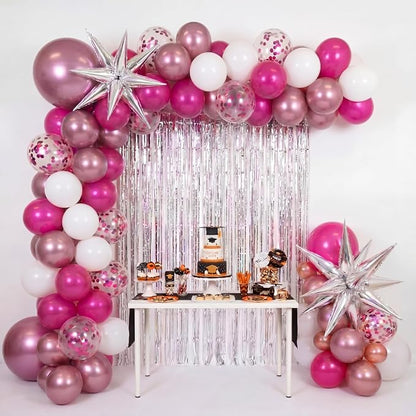 Capoda 148 Pcs Pink Balloon Garland Arch Kit Princess Party Decorations Balloons - Image 5
