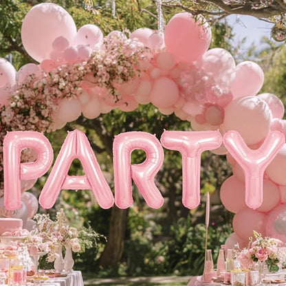 SUWEN 40 Inch Pink Large S Letter Balloons Big Foil Helium A-Z | Jumbo Mylar - Image 6