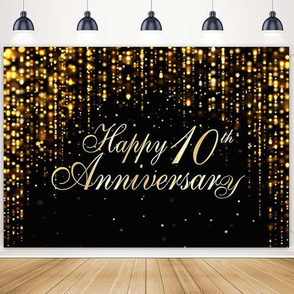 Happy 10th Anniversary Backdrop by Ayayiya