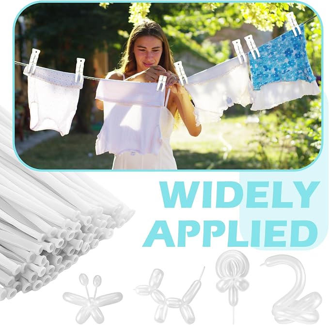 10 Pack Large Balloon Arch Clips 3.5 Inch Heavy Duty Clip and 100 Pcs White 260 - Image 6
