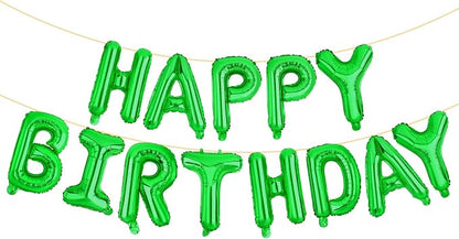 LIOZEOKUN Happy Birthday Balloon Letters 16 inch Mylar Foil Birthday Balloons by LIOZEOKUN