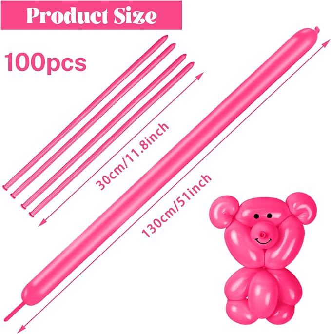 100 pcs 260 Long Balloons - Image 2