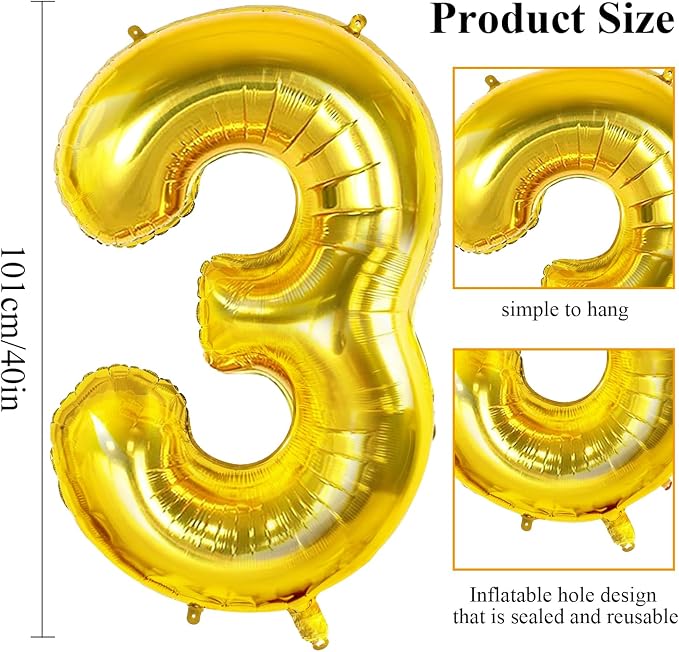 Number 31 Balloons for 31st Birthday Party Decorations, 0-100 Large No.31 for - Image 2