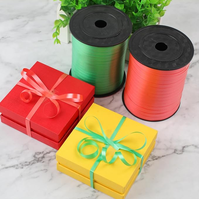 500 Yards Green Curling Ribbon Metallic Balloon Roll - Image 4