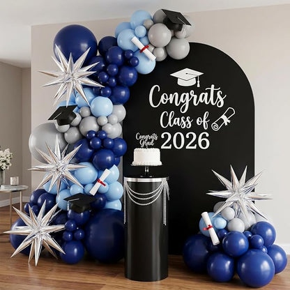 RUBFAC Blue Balloons Arch Kit Navy Blue Balloon Different Sizes 154pcs | Party - Image 5